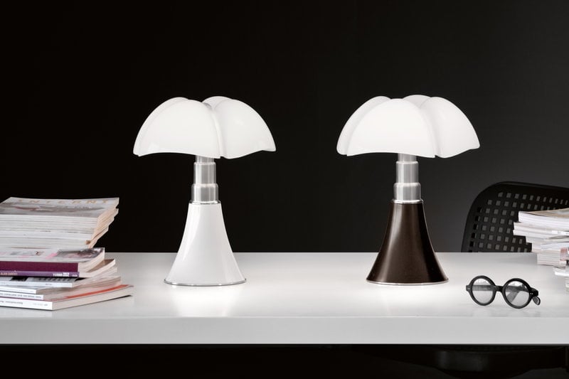 Martinelli Luce Minipipistrello Table, Dark Brown Desk Lamp