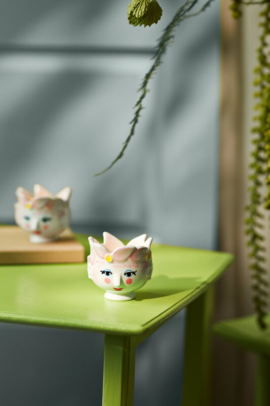 Bjørn Wiinblad Titania tealight holder, 6,5 cm, pink, decoration image