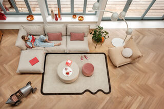 Fatboy The BonBaron Slim fauteuil lounge, corde recyclée beige, image décorative