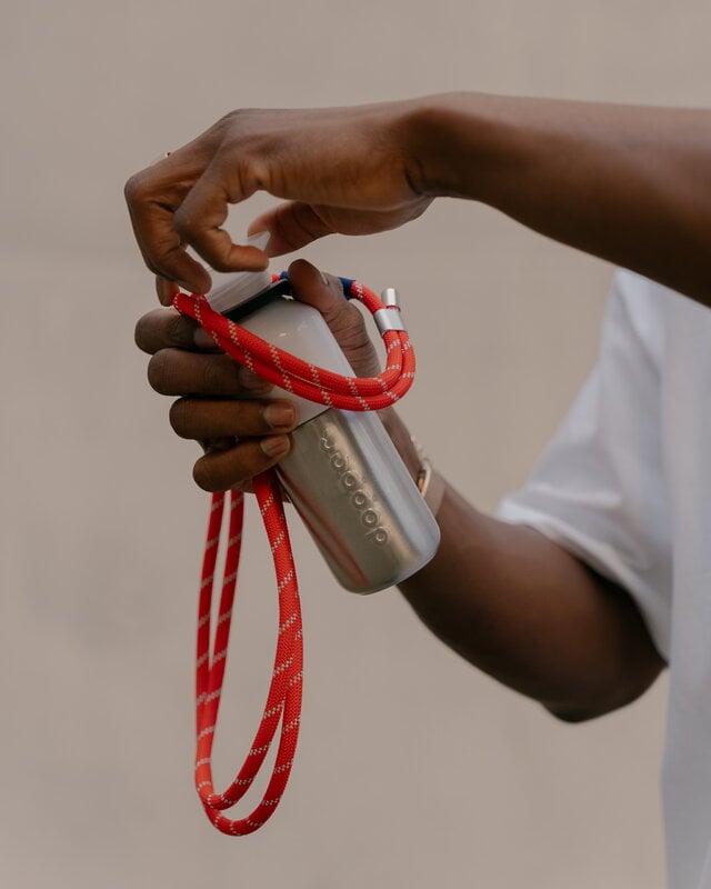 Dopper Dopper Cord bottle string, silver red, view 7