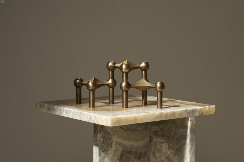 STOFF Copenhagen STOFF Nagel candleholder, set of 3, bronzed brass, view 2