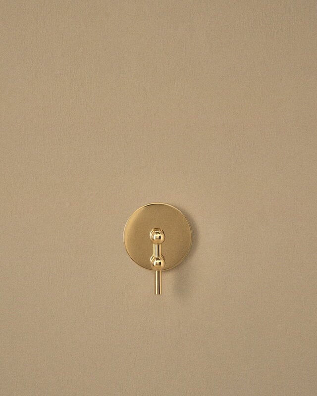 STOFF Copenhagen STOFF Nagel wall hanger, brass, view 6