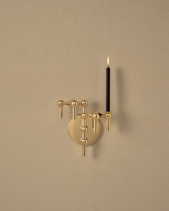 STOFF Copenhagen STOFF Nagel wall hanger, brass, view 2