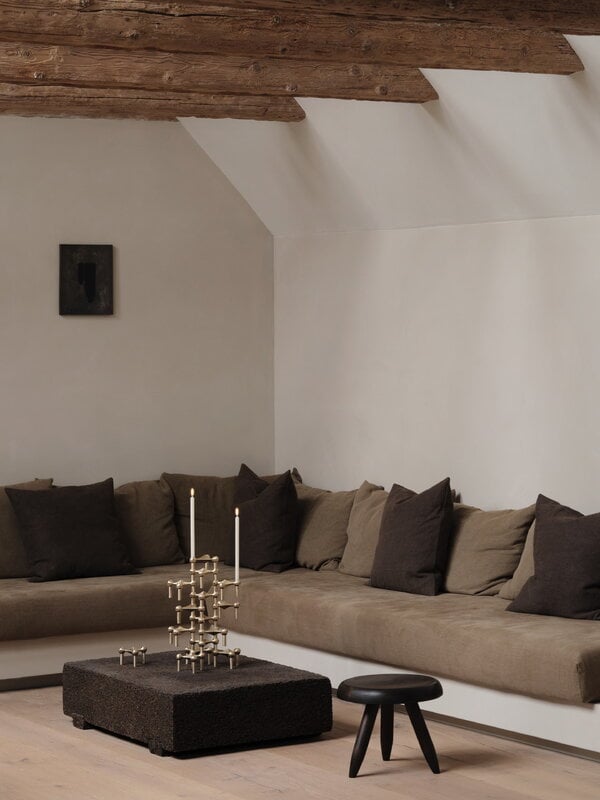 STOFF Copenhagen STOFF Nagel candleholder, brushed brass, view 11