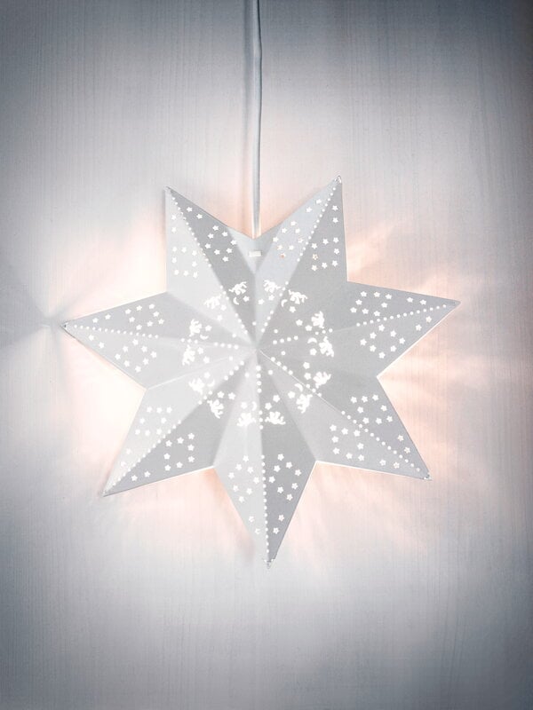 Airam Leena metallitähti, 30 cm, valkoinen, näkymä 2