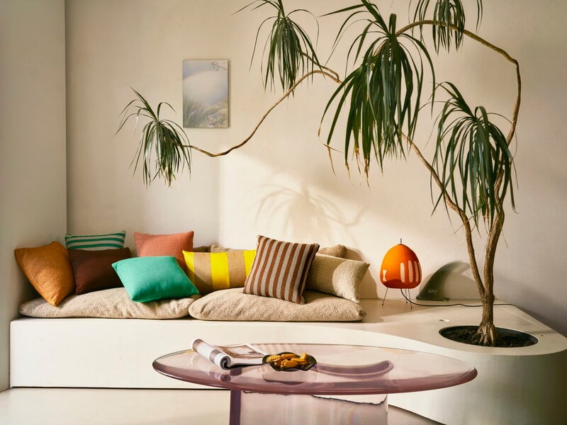 Abat-jour Isamu Noguchi Akari 1AT – Orange Mandarine – Fait Main – Japon – Rare