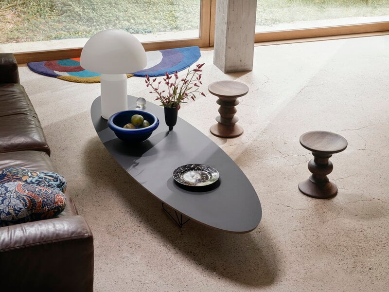 Vitra Stool, model C, dark walnut | Finnish Design Shop