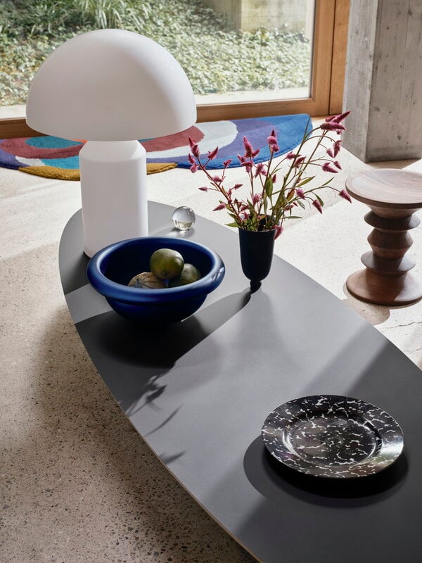 Vitra Stool, model A, dark walnut, decoration image