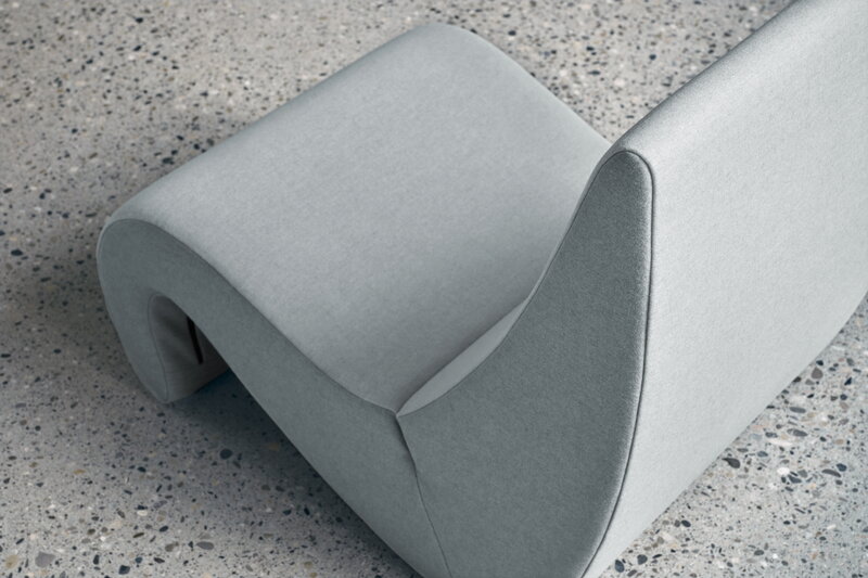 Vitra Amoebe Lounge Chair, Cosy 2 12 Hellblau, dekorationsbild