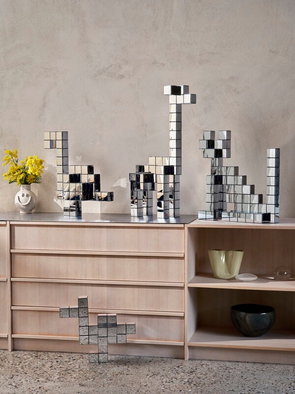 Vitra Panton Cubes Duck figurine, chrome, view 10