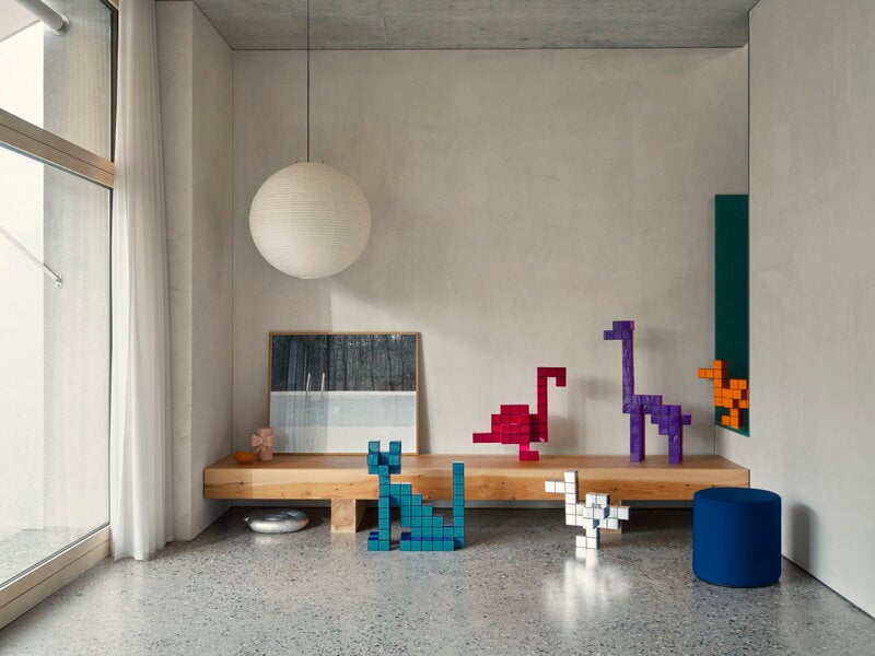 Vitra Panton Cubes Duck figurine, chrome, view 7