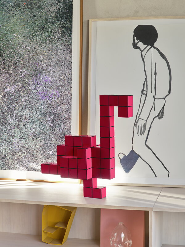 Vitra Panton Cubes Flamingo figuuri, duo-tone pink, näkymä 8