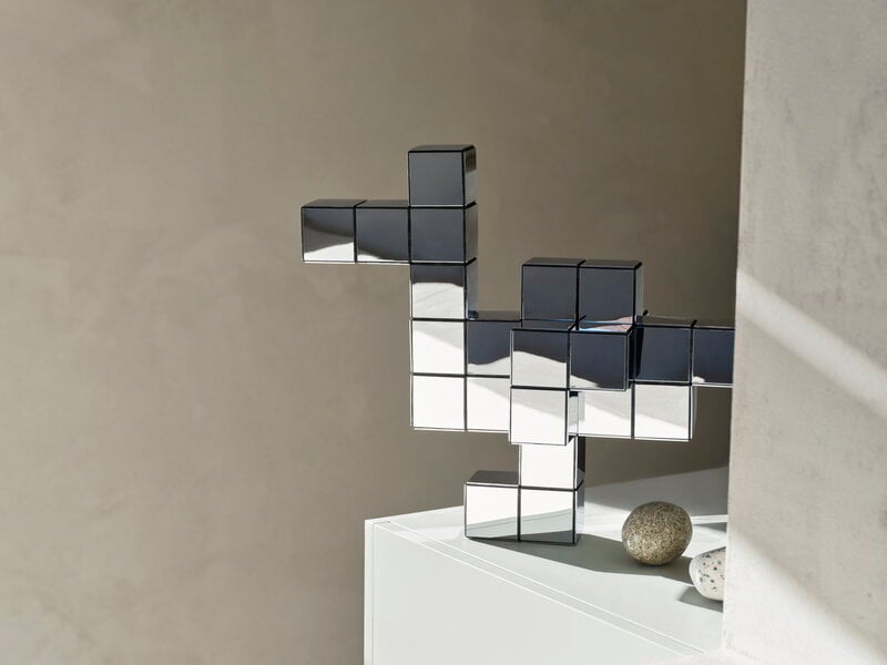 Vitra Panton Cubes Duck figurine, chrome, view 5