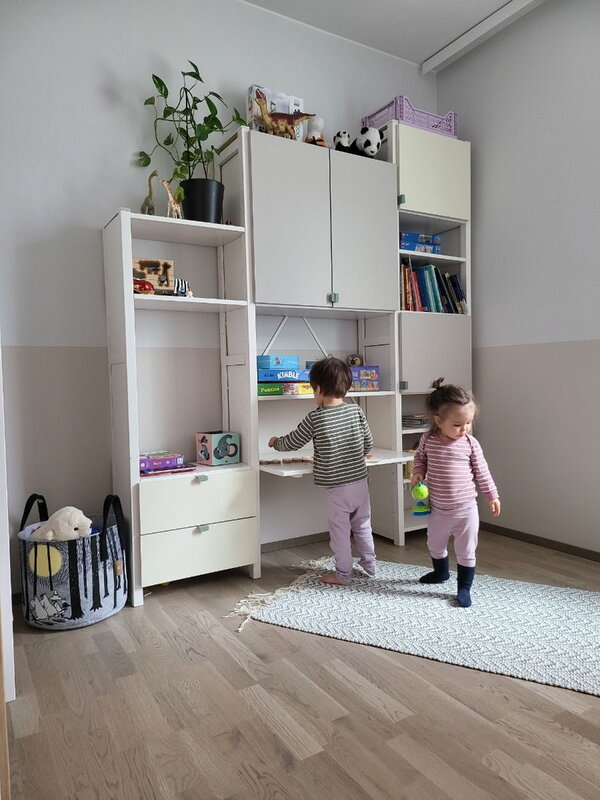 Lundia Classic lastenhuoneen kirjahylly, valkolakattu - cashmere - magnolia, näkymä 2
