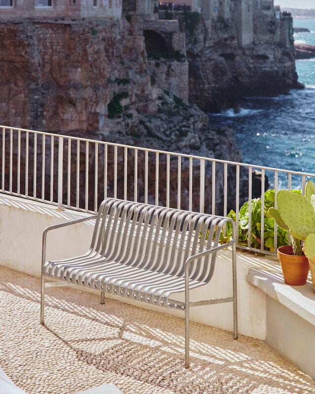 HAY Palissade dining bench, hot galvanised, view 5