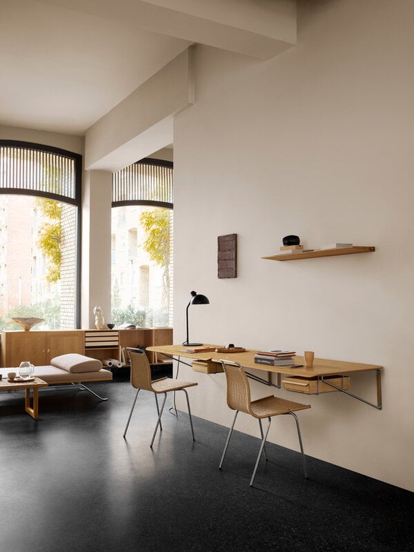 Carl Hansen & Søn AB020D Wandtisch AB020D, lackierte Eiche, dekorationsbild