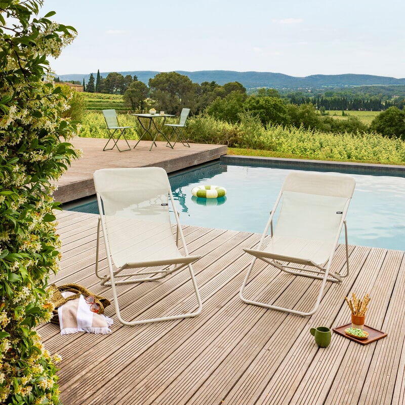Lafuma Mobilier Maxi Transat deckchair, CB seigle, decoration image