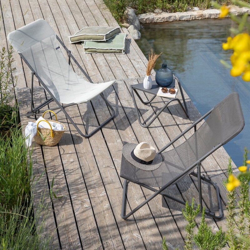 Lafuma Mobilier Maxi Transat deckchair, graphite, decoration image