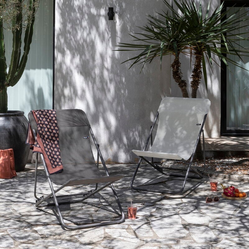 Lafuma Mobilier Maxi Transat deckchair, graphite, decoration image