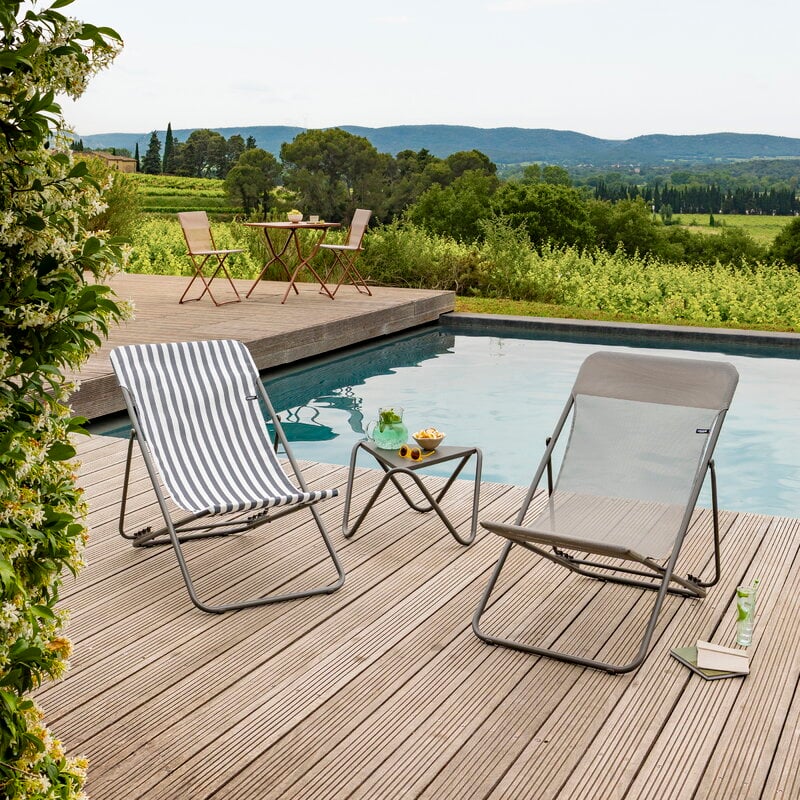 Lafuma Mobilier Maxi Transat transat, CB rayé terre, image décorative