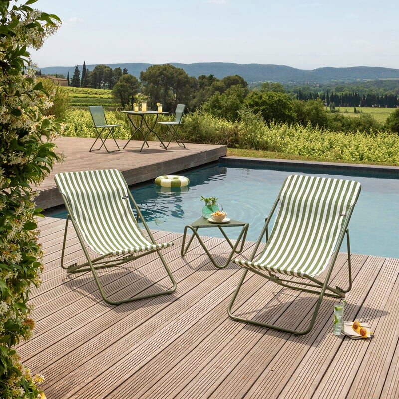 Lafuma Mobilier Maxi Transat transat, CB rayé mousse, image décorative