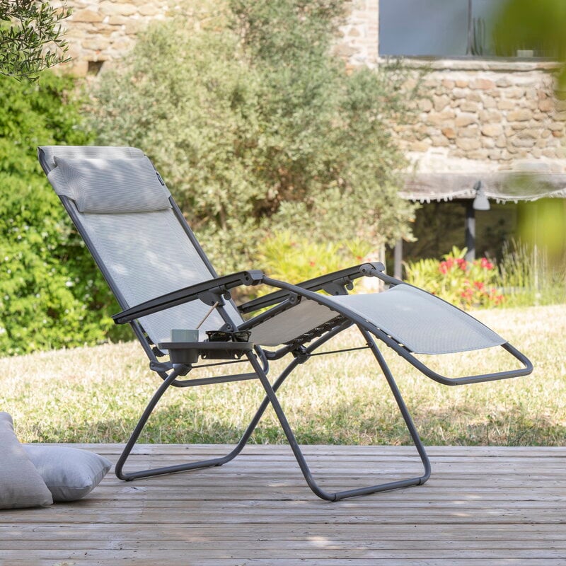 Lafuma Mobilier Sillón reclinable Zero Gravity, gris - seigle II, imagen de decoración
