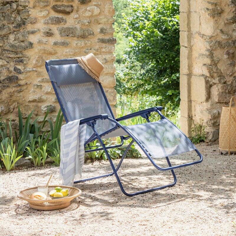 Lafuma Mobilier Zero Gravity reclining chair, CB indigo, decoration image
