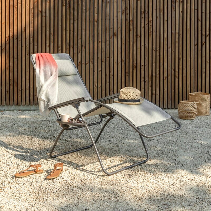 Lafuma Mobilier Sillón reclinable Zero Gravity, gris - seigle II, imagen de decoración