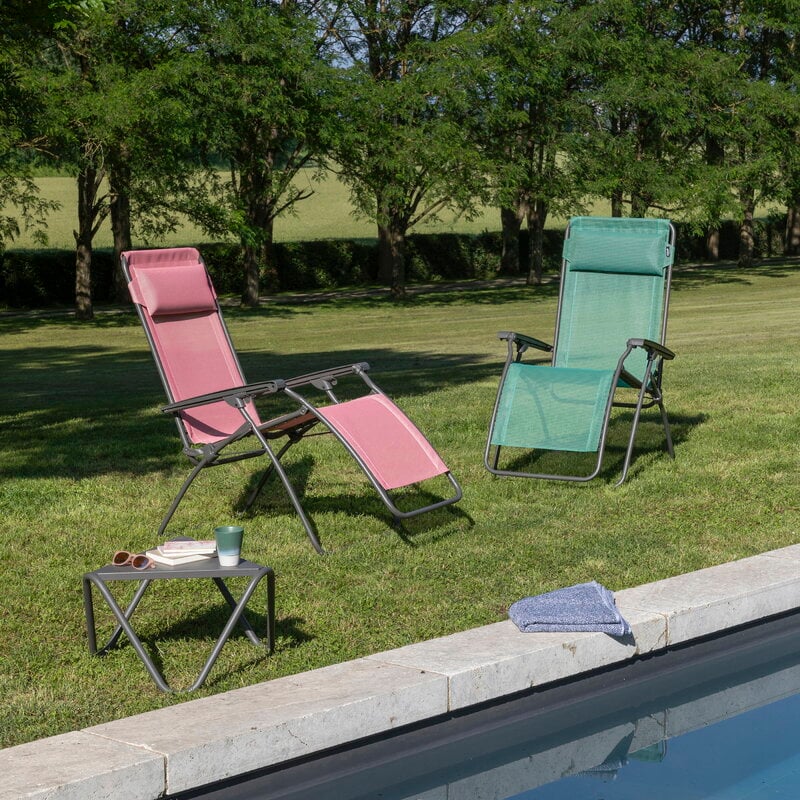 Lafuma Mobilier Zero Gravity reclining chair, grey - cerisier, decoration image