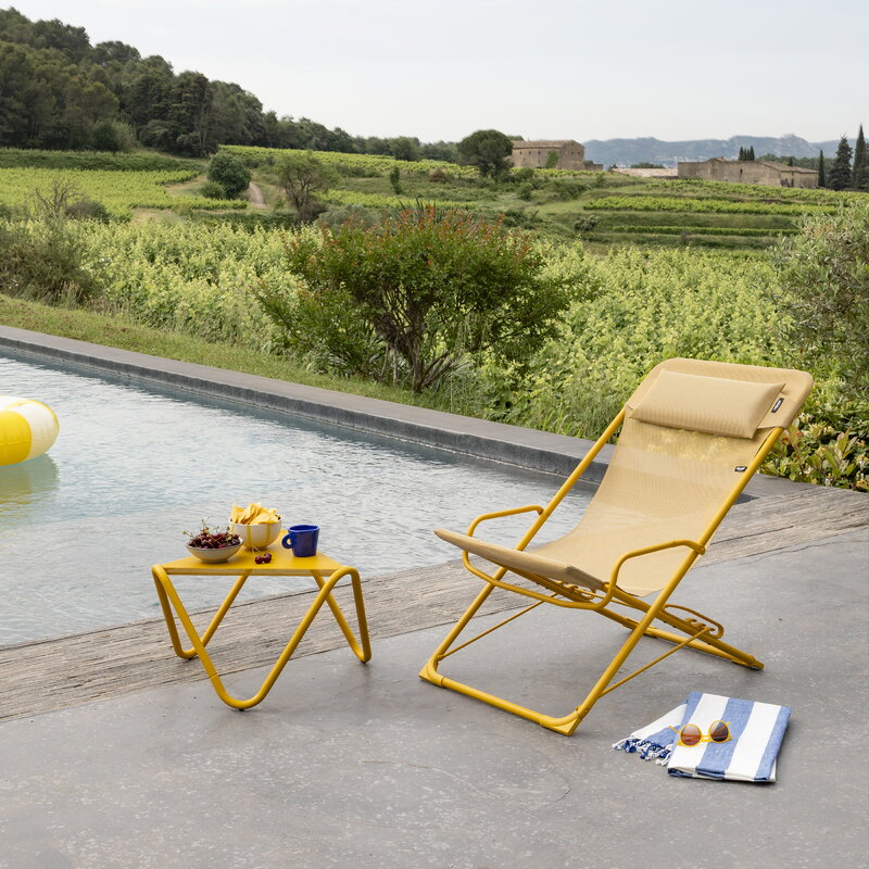 Lafuma Mobilier Transaswing Multi deckchair, CB miel, decoration image