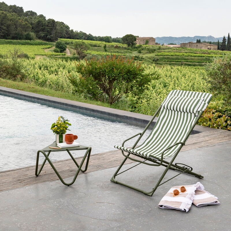 Lafuma Mobilier Transaswing Multi deckchair, CB striped moss, decoration image