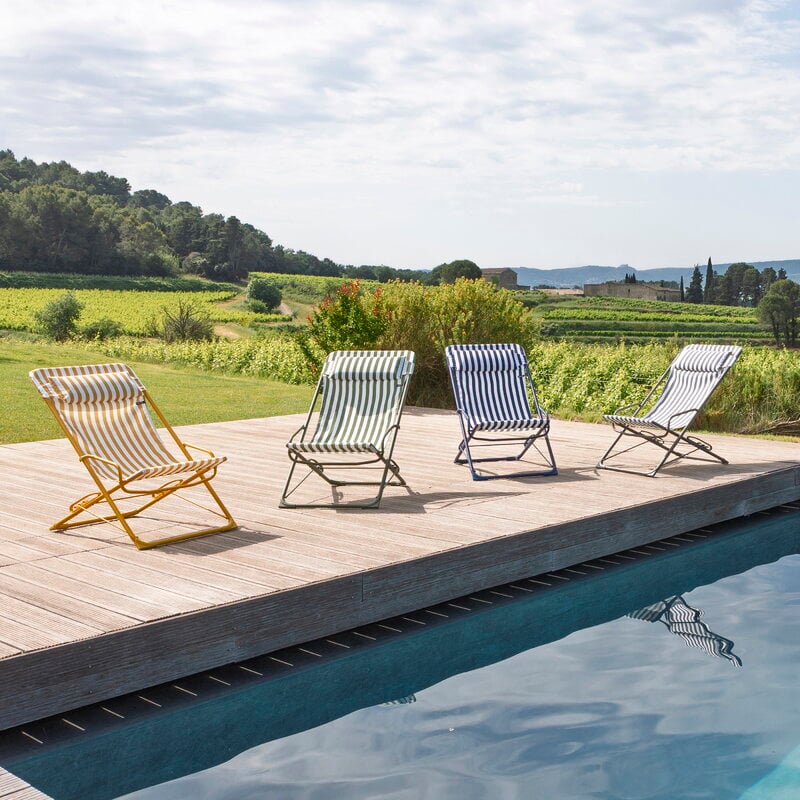 Lafuma Mobilier Transaswing Multi deckchair, CB striped moss, decoration image