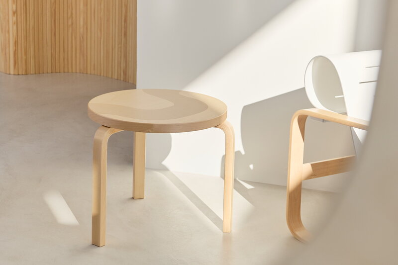 Artek Aalto table 90D, Artek + Marimekko, Seireeni, imagen de decoración