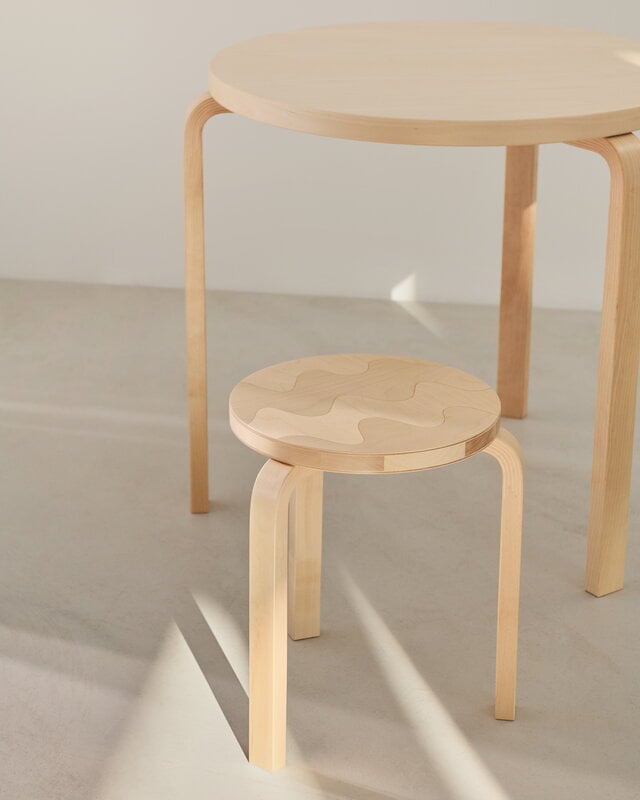 椅子 Artek Stool 60 Limited Edition Marimekko Artek Aalto Marimekko Stacking Stool 60 - Seireeni – MoMA