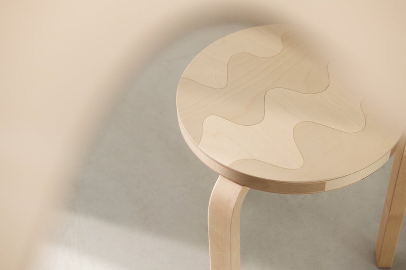 Artek Aalto stool 60, Artek + Marimekko, Lokki | Finnish Design Shop