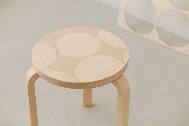 Artek Aalto stool 60, Artek + Marimekko, Kivet | Finnish Design Shop
