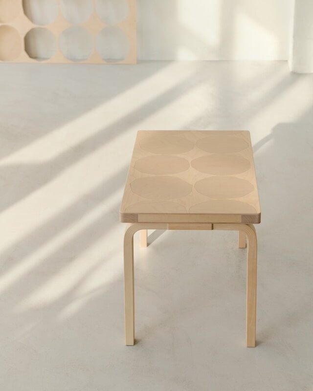 Artek Aalto bench 153B, Artek + Marimekko, Kivet, decoration image