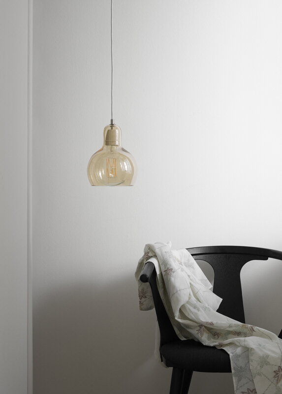 automatisk Skulptur Foragt &Tradition Mega Bulb SR2 pendant, gold - clear cord | Finnish Design Shop