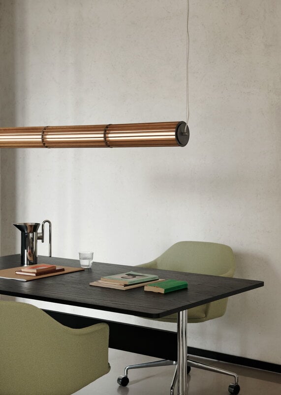&Tradition Numbra TY1 pendant, tumbled aluminium - lacquered oak, view 12