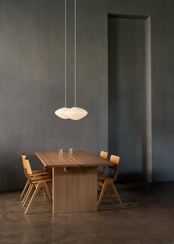 &Tradition Mist pendant lamp AP15, matt white - opal glass