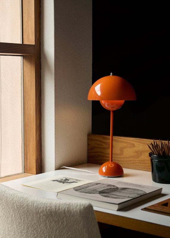 &Tradition Flowerpot VP3 lámpara de mesa, zesty orange, imagen de decoración