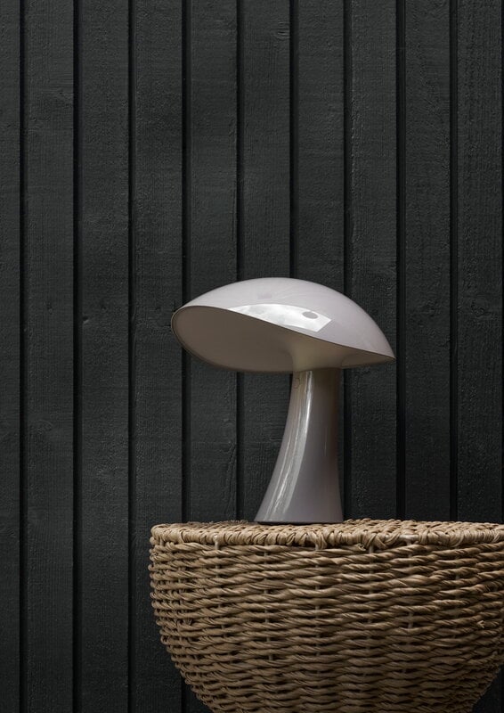 Louis Poulsen Rumee 220 portable table lamp, earth grey, decoration image
