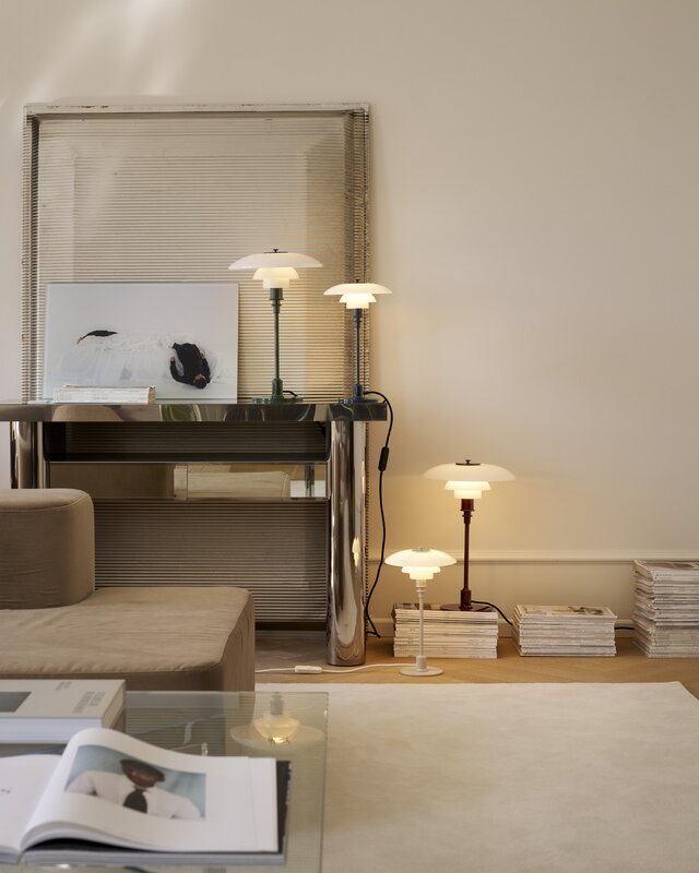 Louis Poulsen PH 3/2 bordslampa, blank mörkgrön, vy 9