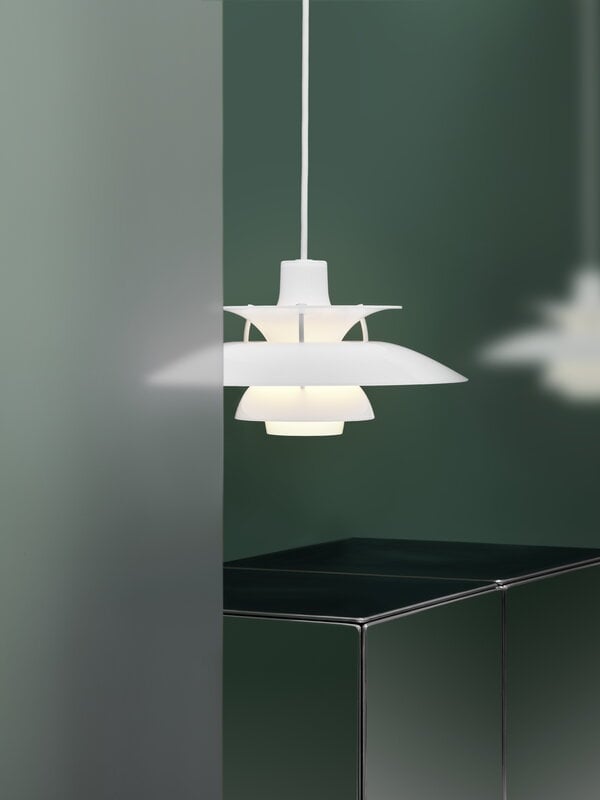 Louis Poulsen PH 5 320 Opal lampada a sospensione, bianco opale, vista 16