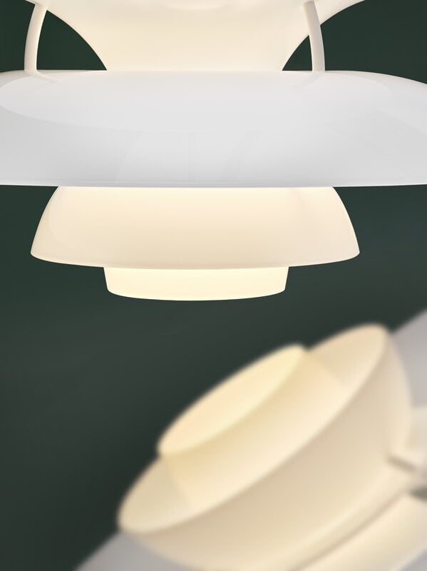 Louis Poulsen PH 5 320 Opal lampada a sospensione, bianco opale, vista 30