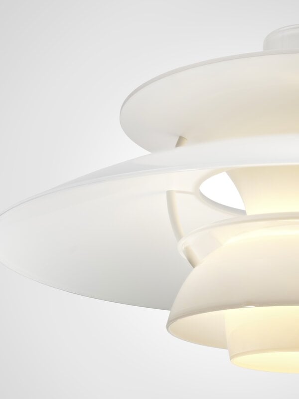 Louis Poulsen PH 5 320 Opal lampada a sospensione, bianco opale, vista 18
