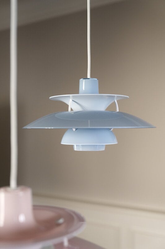 Louis Poulsen PH 5 320 Opal pendant, pale blue, view 38