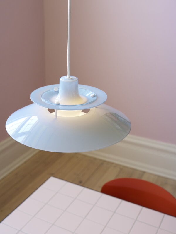 Louis Poulsen PH 5 320 Opal pendant, pale blue, view 7