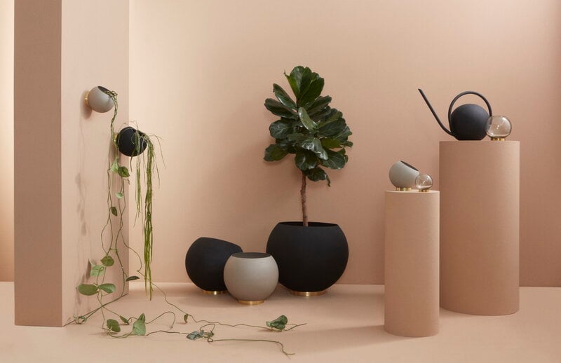 wall flowerpot, S, taupe Finnish Design Shop
