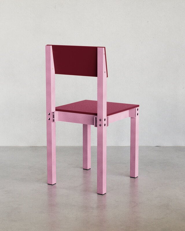 Joy Objects Chair One tuoli, cotton candy - wine, näkymä 8
